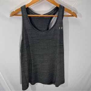 UA Under Armour Loose Fit Gray Tank Top Exercise Workout Large